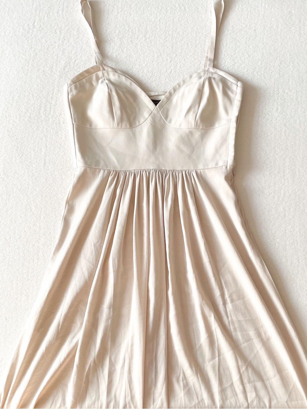 BCBGMaxAzria Ivory Kyra Bustier Sundress